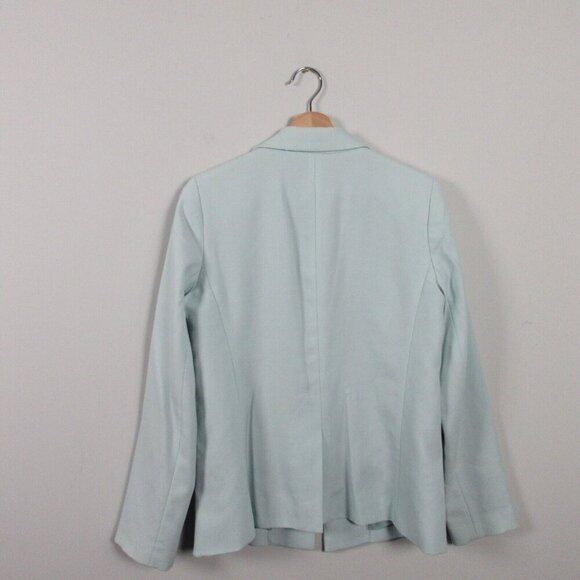 Club Monaco Blazer Women Light Green Open Wool Blend Career Office Work 506 - Picture 2 of 15